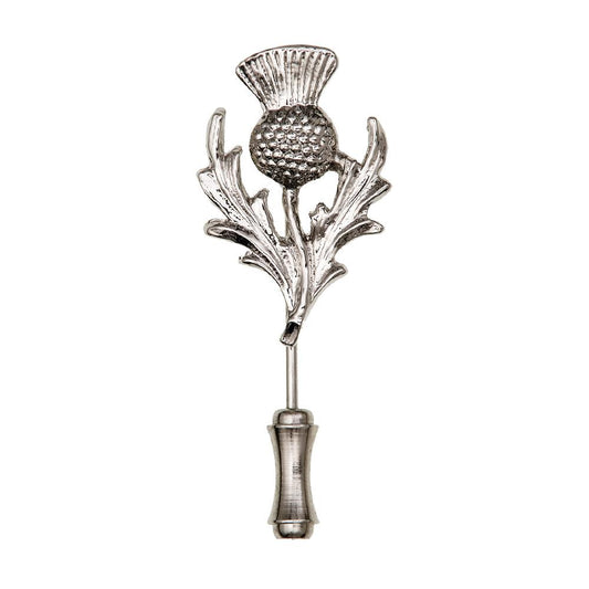 Scottish Thistle Pewter Lapel Tie Pin