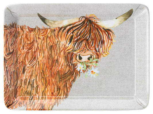 Country Life Highland Cow Serving Tray �_
