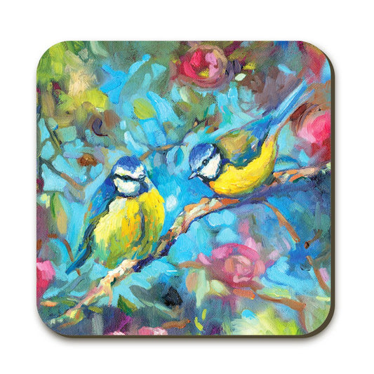 Bluebirds & Blossom Coaster