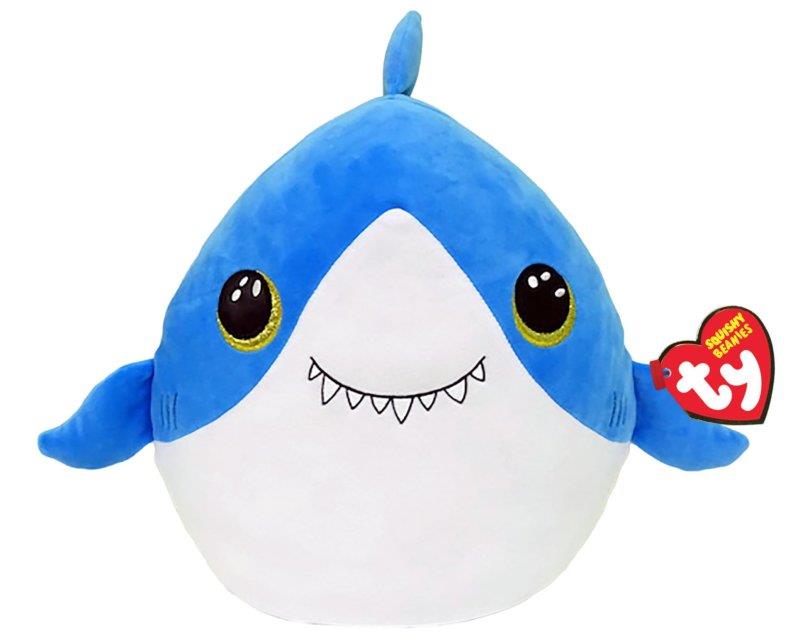 Large Finsley Shark Squishy Squish A Boo Beanie 14"