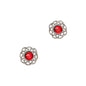 July Ruby Birthstone Studs