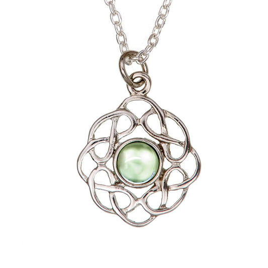 August Peridot Birthstone Necklace