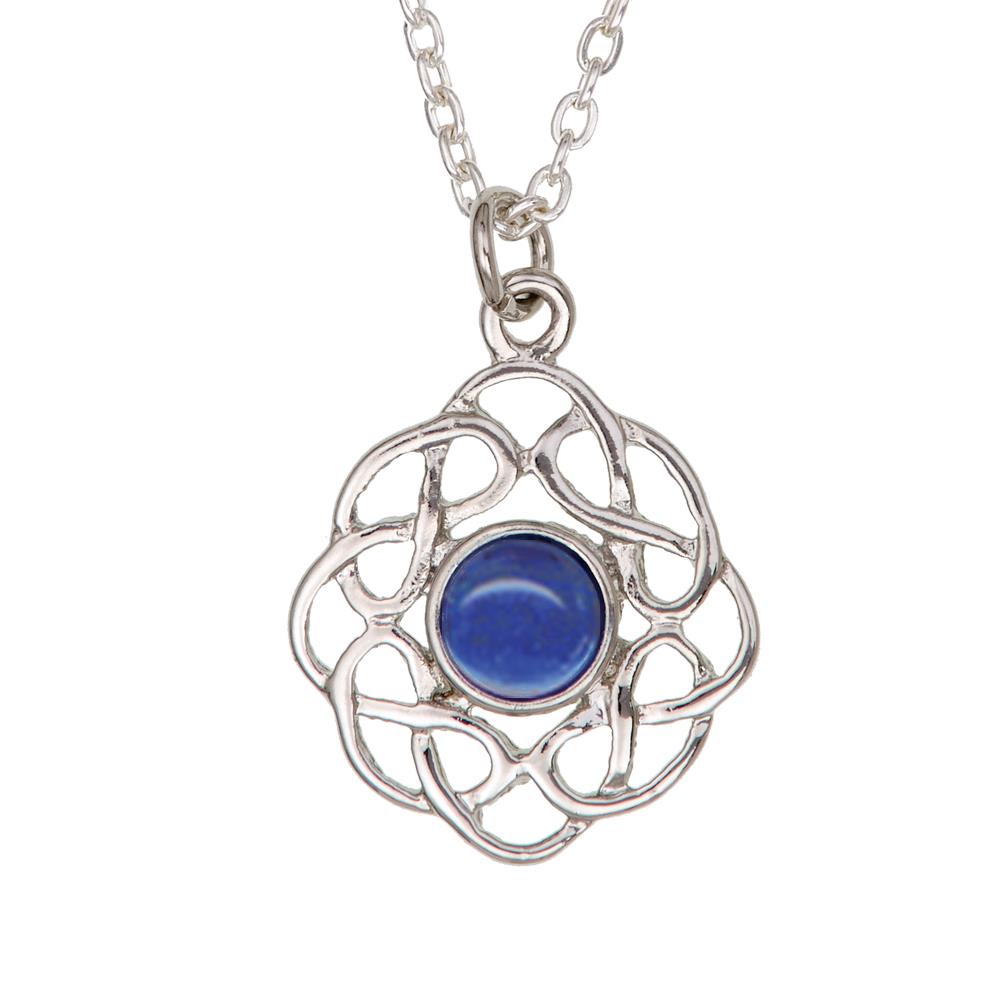 September Sapphire Birthstone Necklace