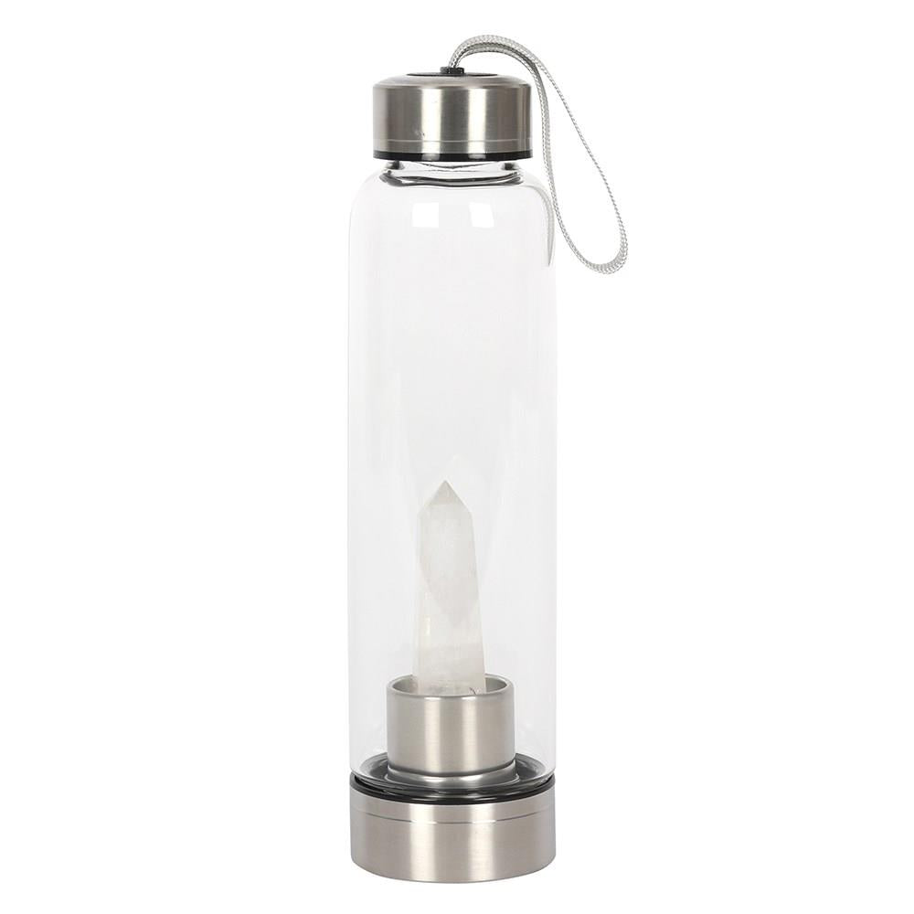 Clear Quartz Glass Water Bottle