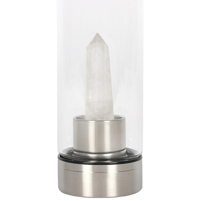 Clear Quartz Glass Water Bottle