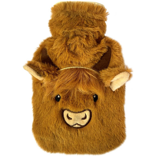 Highland Cow Small Hot Water Bottle