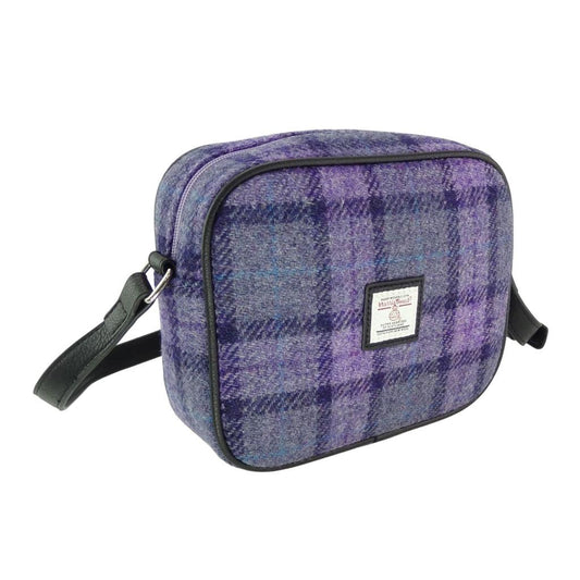 Purple Tweed Almond Handbag
