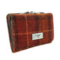 Burnt Orange Tartan Flap Over Purse