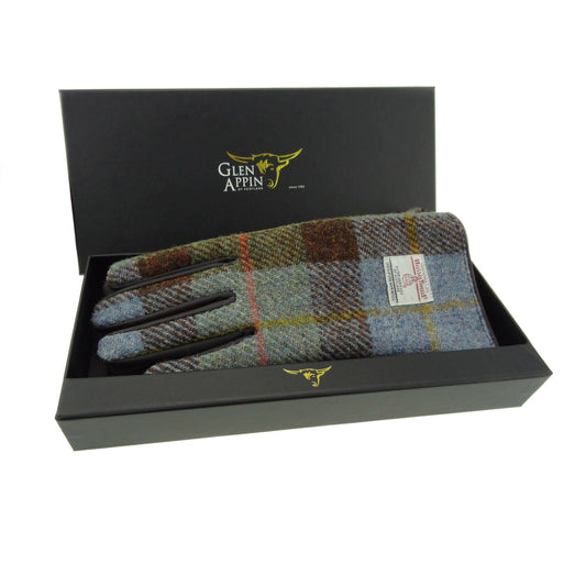 Ladies Brown & Green Gloves - Gift Boxed