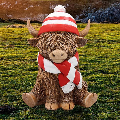 Aberdeen Scarf & Hat Footy Dons Highland Cow