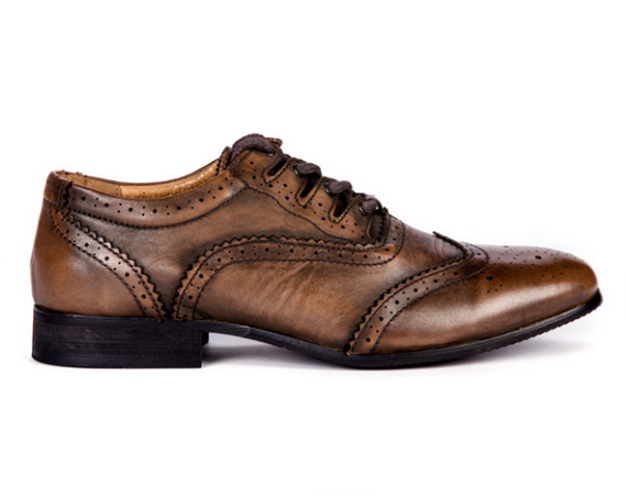 Norwood Collection Brown Leather Ghillie Day Brogues