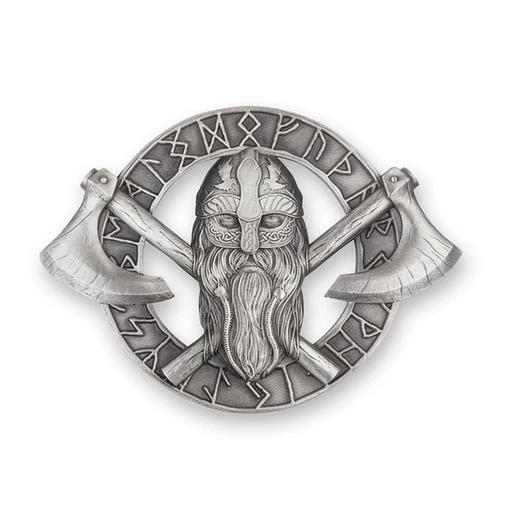 Matt Viking Plaid Brooch