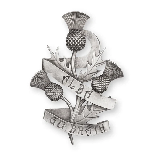 Matt 'Alba Gu Brath' Thistle Kilt Pin