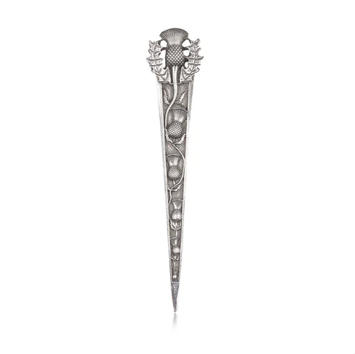 Polished Scottish Thistle Kilt Pin