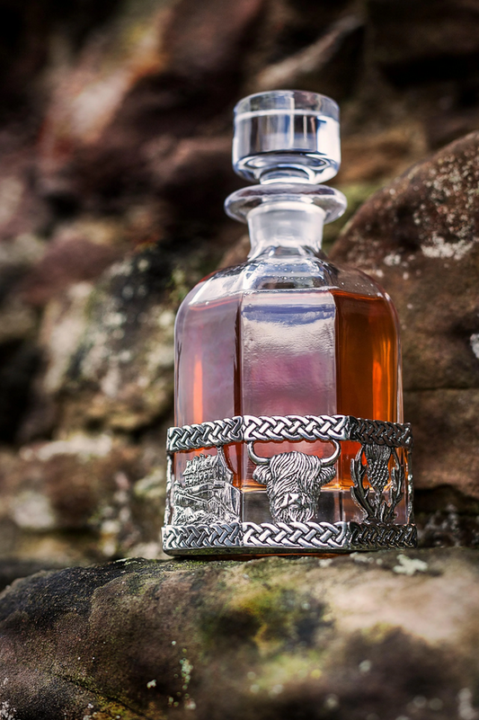 Icons Of Scotland Glass Whisky Decanter