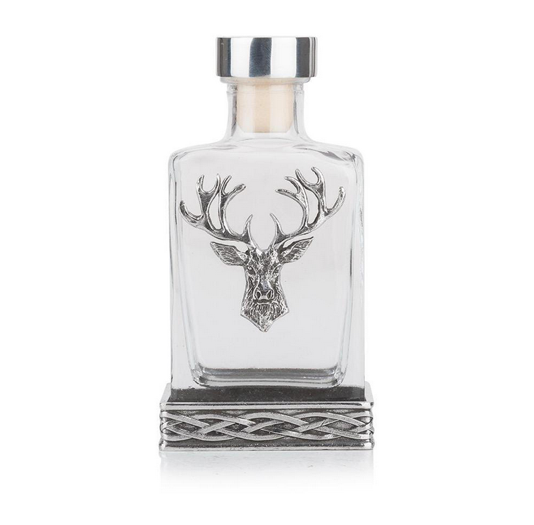 Highland Stag Glass Whisky Flask