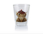 Highland Cow With Bunnet Shot Glass