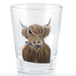 Highland Cow Tartan Paint Shot Glass