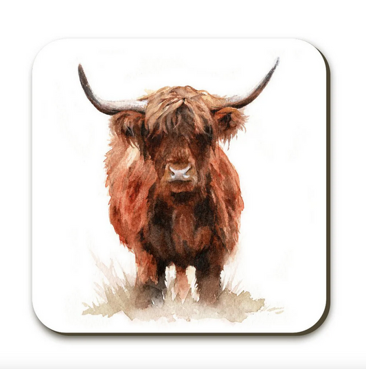 Hangus Highland Cow Coaster
