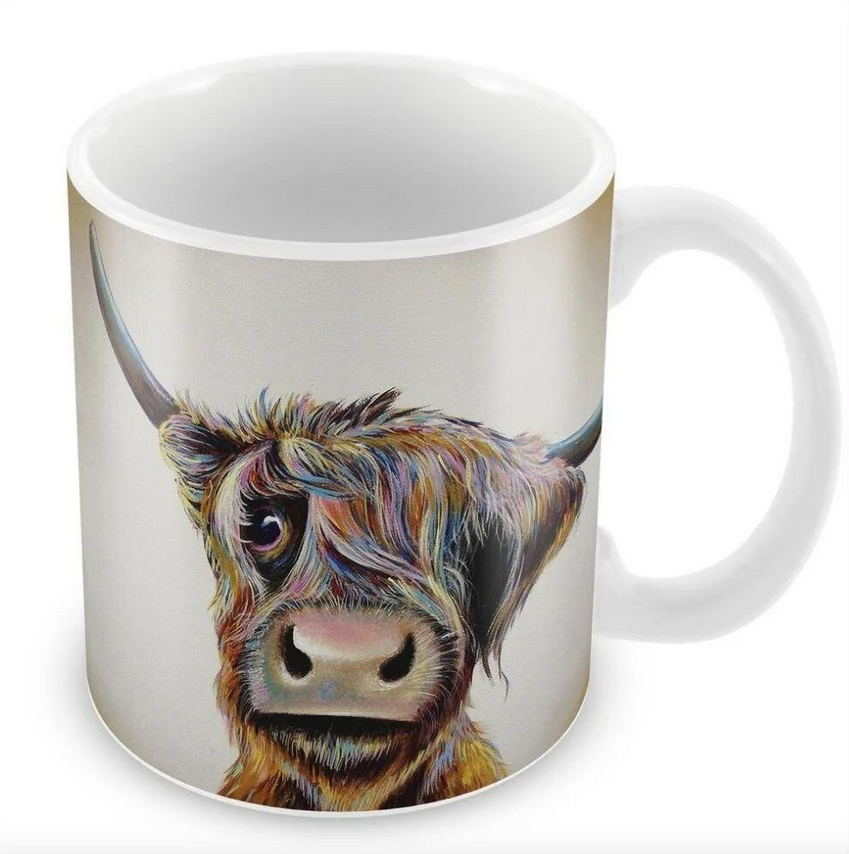 A Bad Hair Day Highland Cow Mug