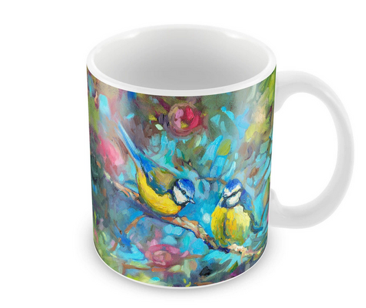 Bluebirds and Blossom Mug
