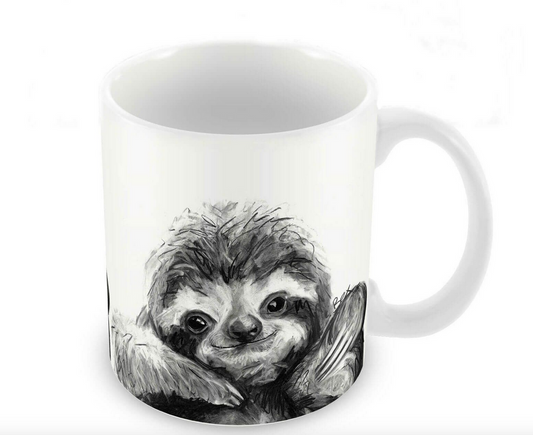 Black & White Sloth Mug