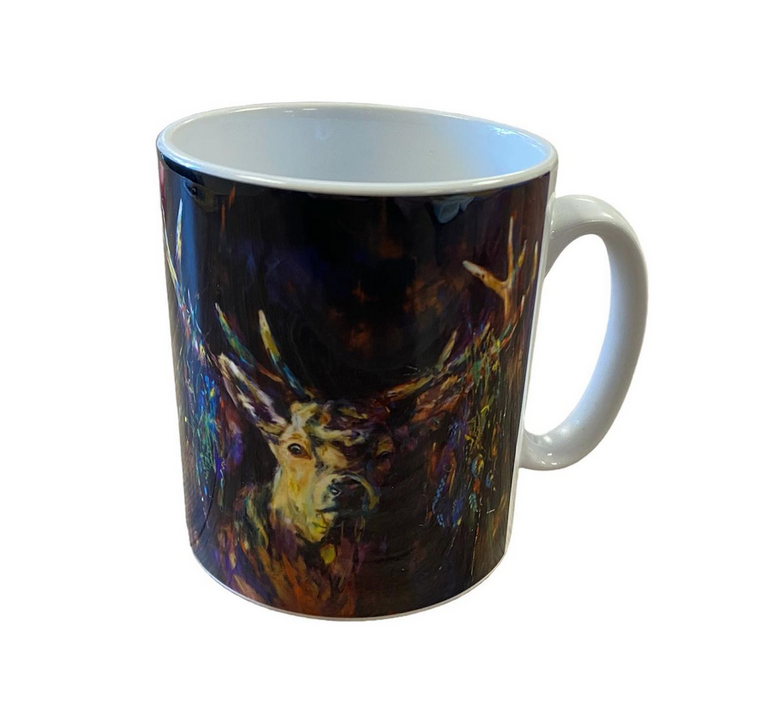 Brown Grazing Stag Mug