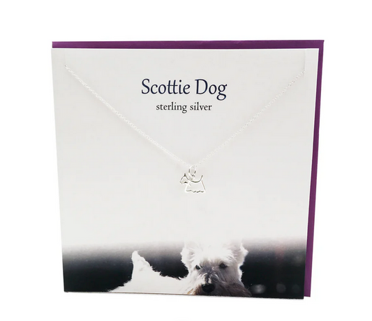 Scottie Dog Necklace Gift Card Set