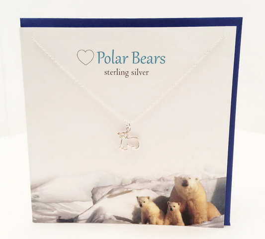 Polar Bear Necklace Gift Card Set