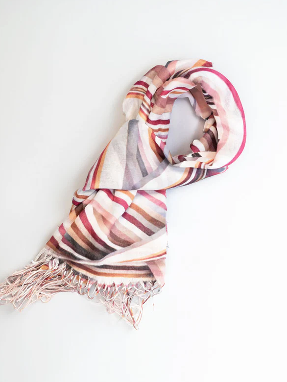 Lightweight Scarf In Coral