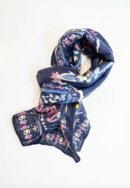 Lightweight Indigo Scarf