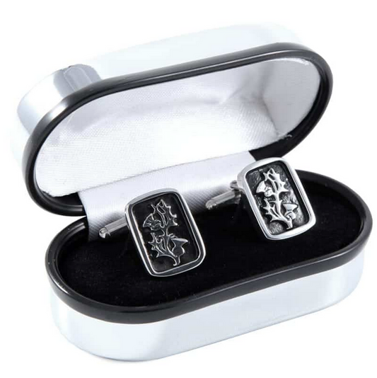 Thistle Rectangle Cufflinks