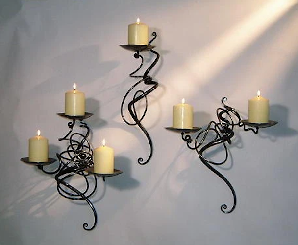 Iron Double Tangle Wall Sconce