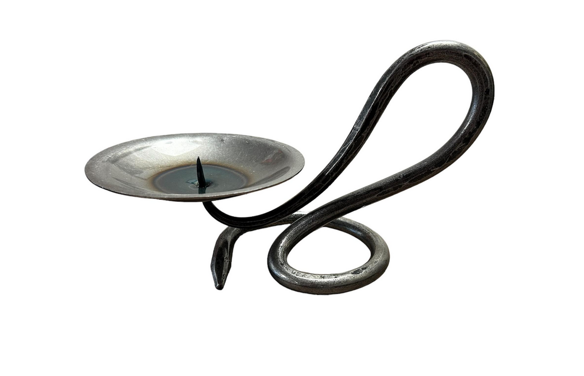 Iron Single Round Candlestick