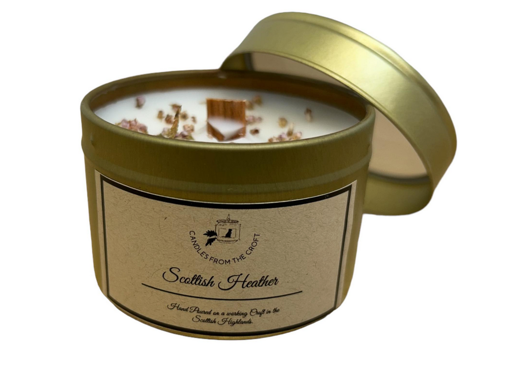 10CL Soy Wax Tin Candle - Scottish Heather