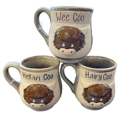 Stoneware Highland Cow Quote Mug