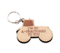 Quirky Wooden Tractor Keyring - 6 Quotes Available