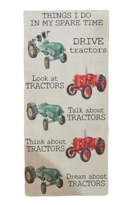 Tractor Wall Plaque