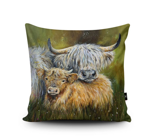 Family Of Coos Cushion