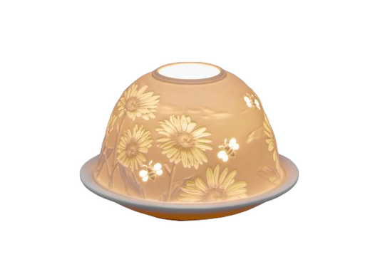 Small Dome Tealight Holder - Daisies