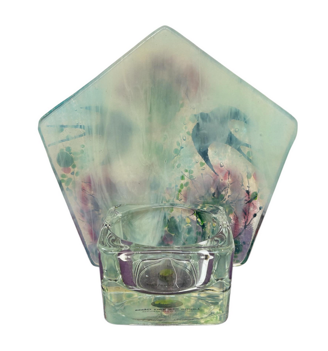 Swift & Thistle Fused Glass Tea Light Holder