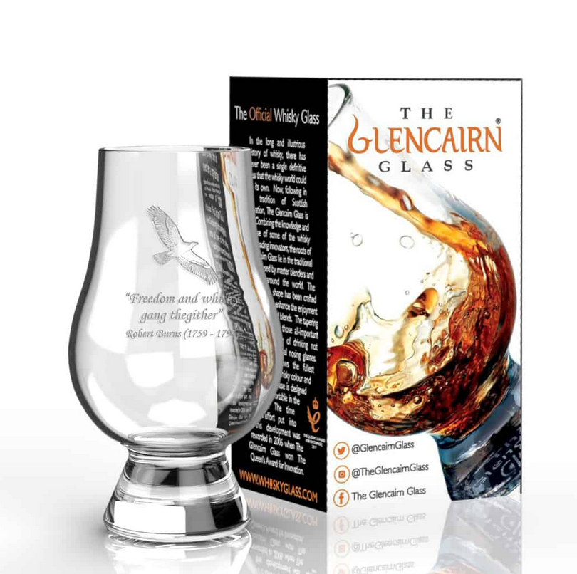 Glencairn Burns Whisky Glass - "Freedom and whisky"