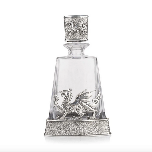 Welsh Dragon Themed Pyramid Decanter