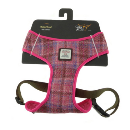 Pink Tartan Dog Harness