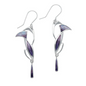 Amethyst Bluebell Silver Earrings