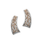 Cullin Silver & 9CT Rose Gold Stud Earrings