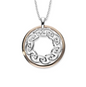 Cullin Silver & 9CT Rose Gold Round Necklace