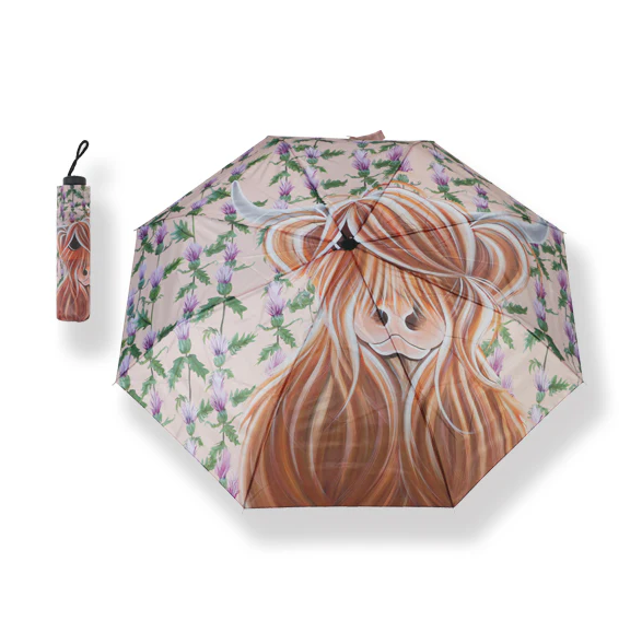 Highland Cow Folding Umbrella - 4 Designs