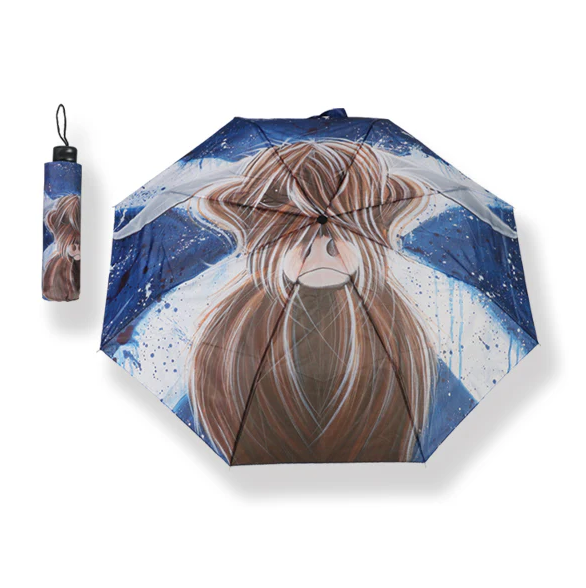 Highland Cow Folding Umbrella - 4 Designs