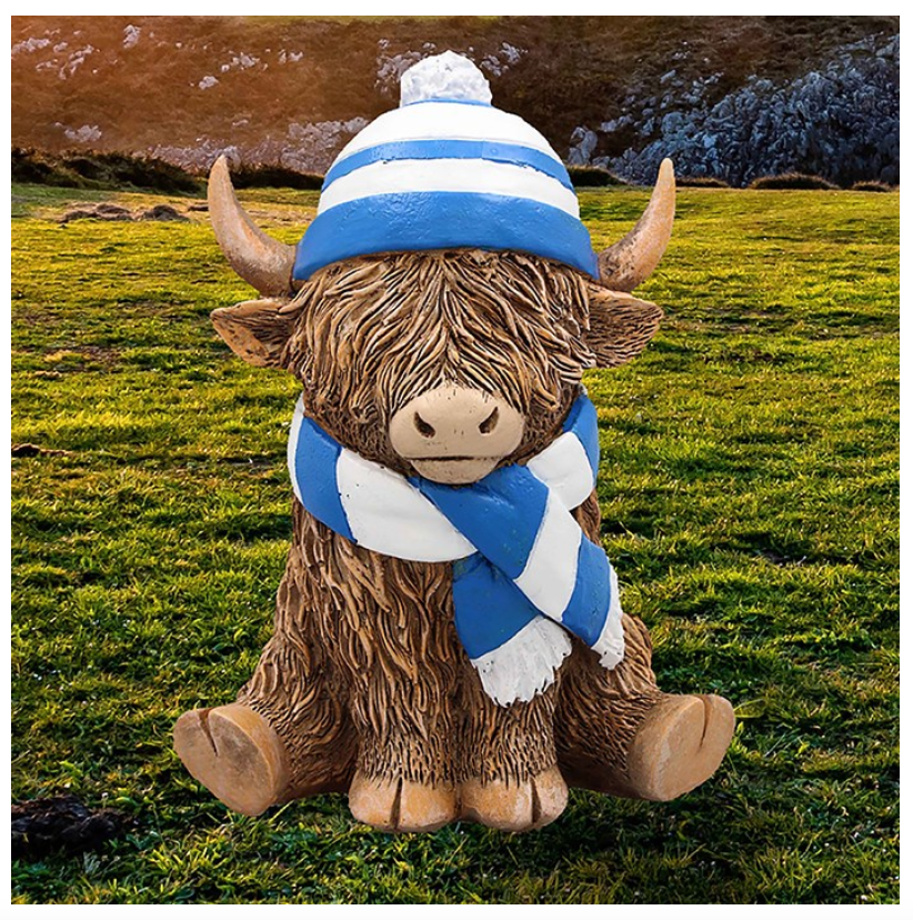 Rangers Scarf & Hat Footy Gers Highland Cow